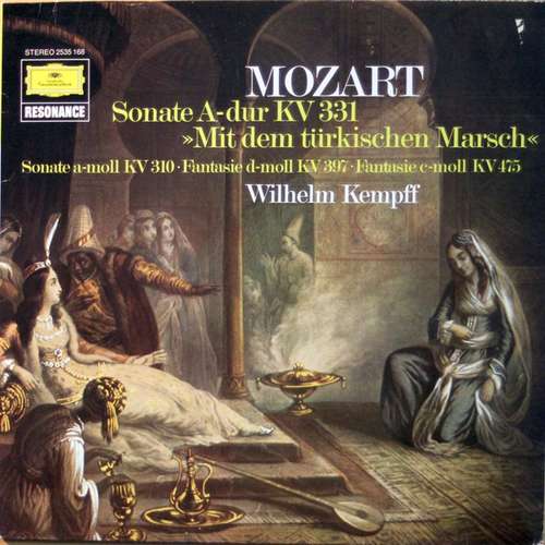 Cover Mozart*, Wilhelm Kempff - Sonate A-Dur KV 331 Mit Dem Türkischen Marsch / Sonate A-Moll KV 310 / Fantasie D-Moll KV 397 / Fantasie C-Moll KV 475 (LP, RE) Schallplatten Ankauf
