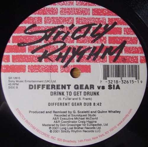 Cover Different Gear vs. Sia - Drink To Get Drunk (12) Schallplatten Ankauf