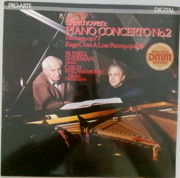 Cover Beethoven*, Russell Sherman, Czech Philharmonic*, Václav Neumann - Piano Concert No. 2 (LP) Schallplatten Ankauf
