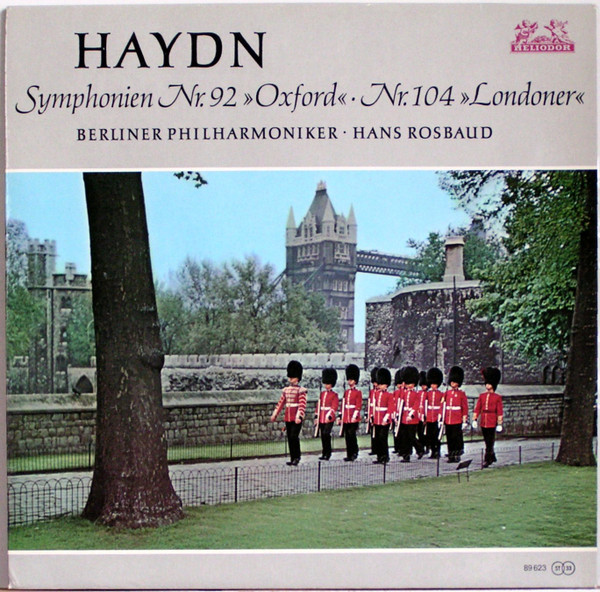 Cover Haydn*, Berliner Philharmoniker, Hans Rosbaud - Symphonien Nr. 92 Oxford • Nr. 104 Londoner (LP, Album, RE) Schallplatten Ankauf