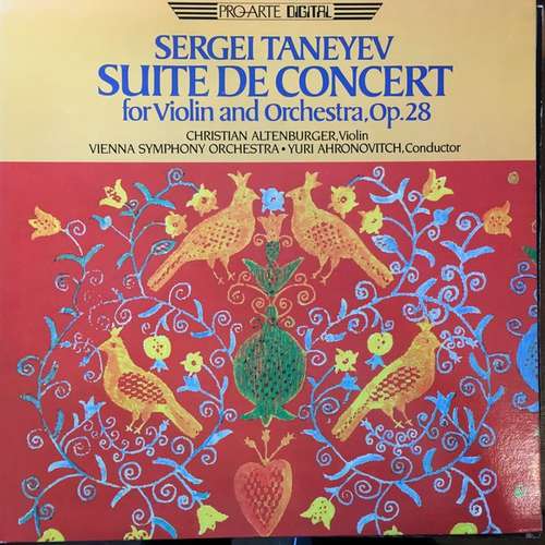 Bild Christian Altenburger - Sergei Taneyev - Suite De Concert For Violin And Orchestra, Op. 28 (LP) Schallplatten Ankauf