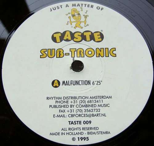 Cover Sub-Tronic - Malfunction (12) Schallplatten Ankauf