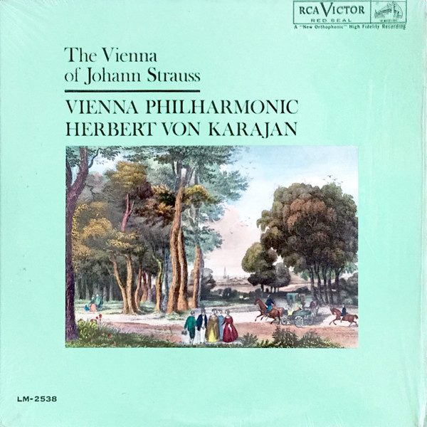 Cover Vienna Philharmonic*, Herbert von Karajan - The Vienna Of Johann Strauss (LP, Album, Mono) Schallplatten Ankauf