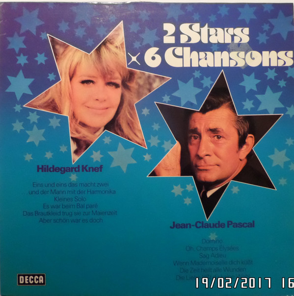Bild Hildegard Knef, Jean-Claude Pascal - 2 Stars x 6 Chansons (LP, Comp) Schallplatten Ankauf
