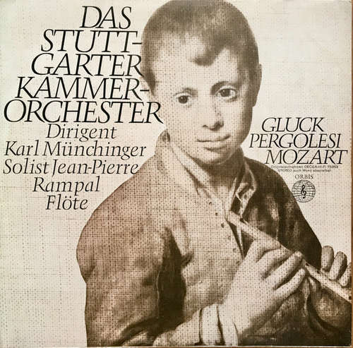 Cover Stuttgarter Kammerorchester, Karl Münchinger, Jean-Pierre Rampal - Gluck, Pergolesi, Mozart (LP, RE, Ori) Schallplatten Ankauf