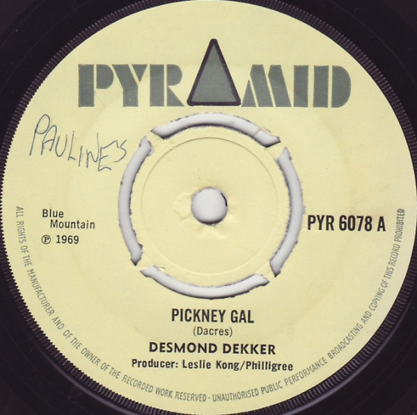 Cover Desmond Dekker - Pickney Gal (7, Single) Schallplatten Ankauf