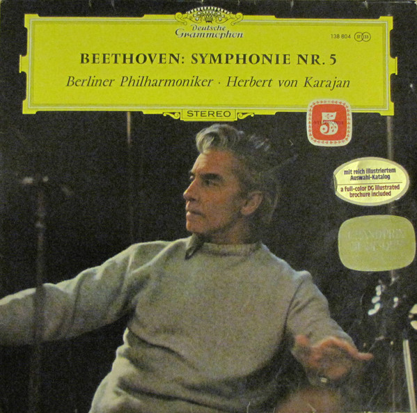 Cover Beethoven* - Berliner Philharmoniker ‧ Herbert von Karajan - Symphonie Nr.5 (LP, RE, Gat) Schallplatten Ankauf