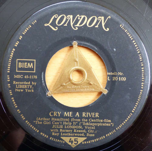Cover Julie London - Cry Me A River / S'Wonderful (7, Single, Mono) Schallplatten Ankauf