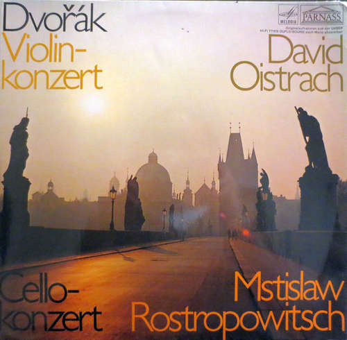Cover Dvořák* - David Oistrach, Mstislav Rostropovich - Violin-Konzert / Cello-Konzert (2xLP, Album, Comp, Mono) Schallplatten Ankauf