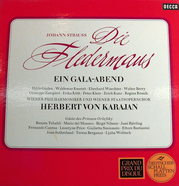 Cover Johann Strauss*, Karajan* - Die Fledermaus (3xLP + Box) Schallplatten Ankauf