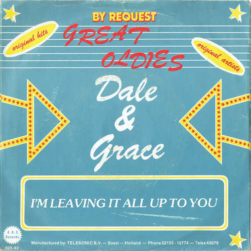 Cover Dale & Grace / The Chiffons - I'm Leaving It All Up To You / He's So Fine (7) Schallplatten Ankauf