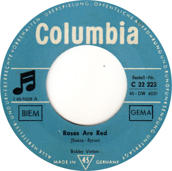 Bild Bobby Vinton - Roses Are Red (7, Single) Schallplatten Ankauf