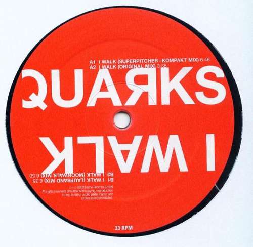 Cover Quarks - I Walk (12) Schallplatten Ankauf