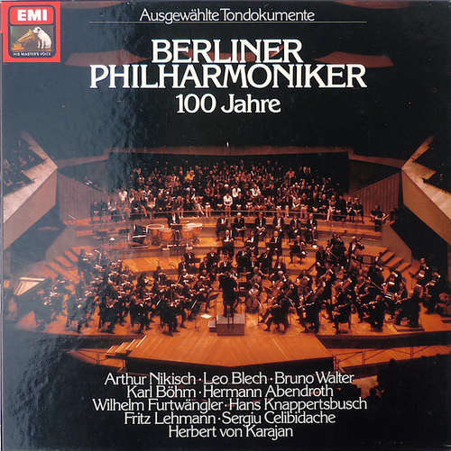 Cover Berliner Philharmoniker - 100 Jahre · Ausgewählte Tondokumente (5xLP, Mono, Quad + Box, Comp) Schallplatten Ankauf