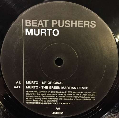 Cover Beat Pushers* - Murto (12, Promo) Schallplatten Ankauf