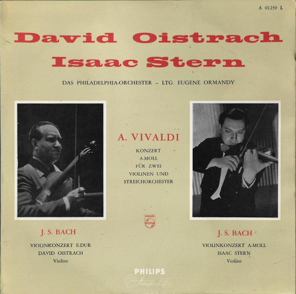 Bild A. Vivaldi*, David Oistrakh*, Isaac Stern, J. S. Bach*, The Philadelphia Orchestra - Concerto For Two Violins And String Orchestra In A Minor (LP, Album, Mono) Schallplatten Ankauf