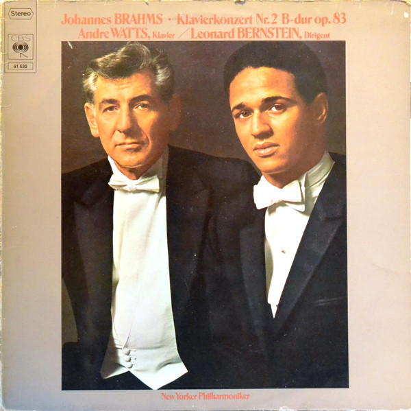 Cover Andre Watts* / Leonard Bernstein / New Yorker Philharmoniker*, Johannes Brahms - Klavierkonzert Nr. 2 B dur Op. 83 (LP, RE) Schallplatten Ankauf