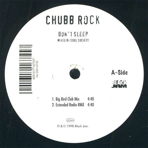 Cover Chubb Rock - Don't Sleep (12) Schallplatten Ankauf