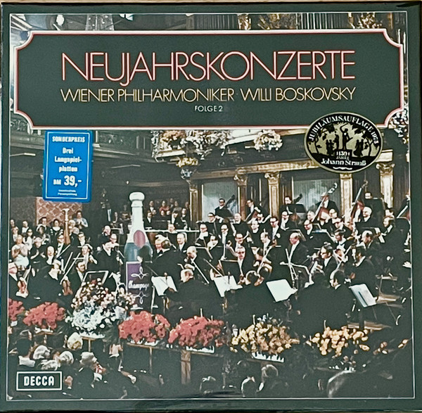 Cover Wiener Philharmoniker / Willi Boskovsky - Neujahrskonzerte - Folge 2 (3xLP, Comp + Box) Schallplatten Ankauf