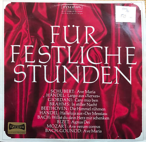 Cover Various - Für festliche Stunden (LP, Son) Schallplatten Ankauf
