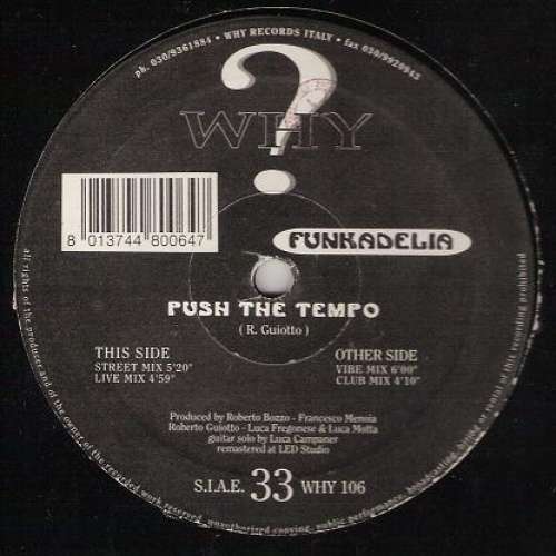 Cover Funkadelia - Push The Tempo (12) Schallplatten Ankauf