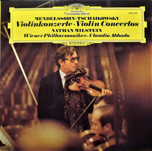 Cover Mendelssohn* • Tschaikowsky* - Nathan Milstein, Wiener Philharmoniker • Claudio Abbado - Violinkonzerte (LP) Schallplatten Ankauf