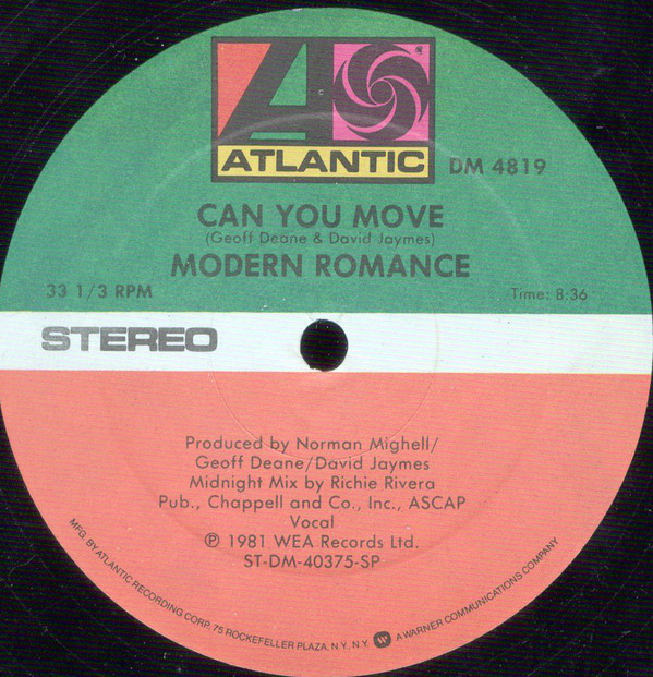 Cover Modern Romance - Can You Move (12) Schallplatten Ankauf
