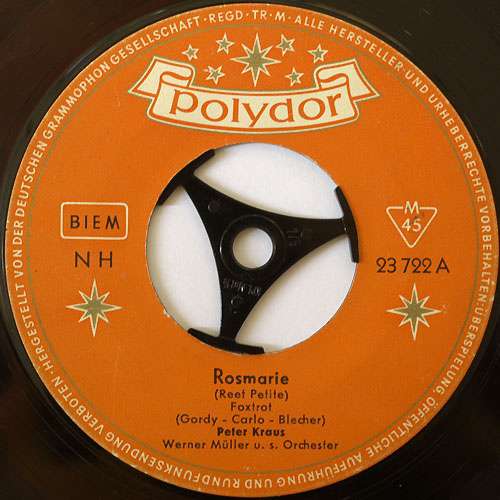 Bild Peter Kraus - Rosmarie (Reet Petite) / Hula-Baby (Hula Love) (7, Mono) Schallplatten Ankauf