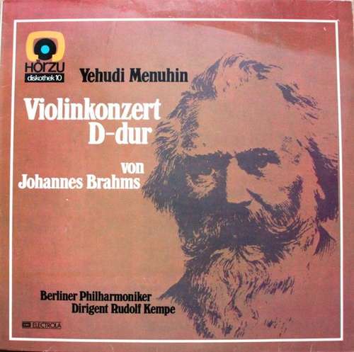 Cover Berliner Philharmoniker, Rudolf Kempe, Yehudi Menuhin - Violinkonzert D-dur von Johannes Brahms (LP) Schallplatten Ankauf