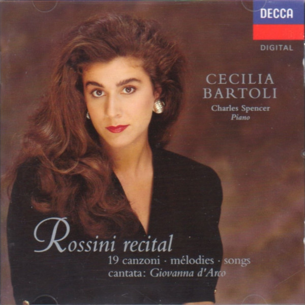 Cover Cecilia Bartoli - Rossini Recital (Giovanna D'Arco · Songs) (CD, Album) Schallplatten Ankauf