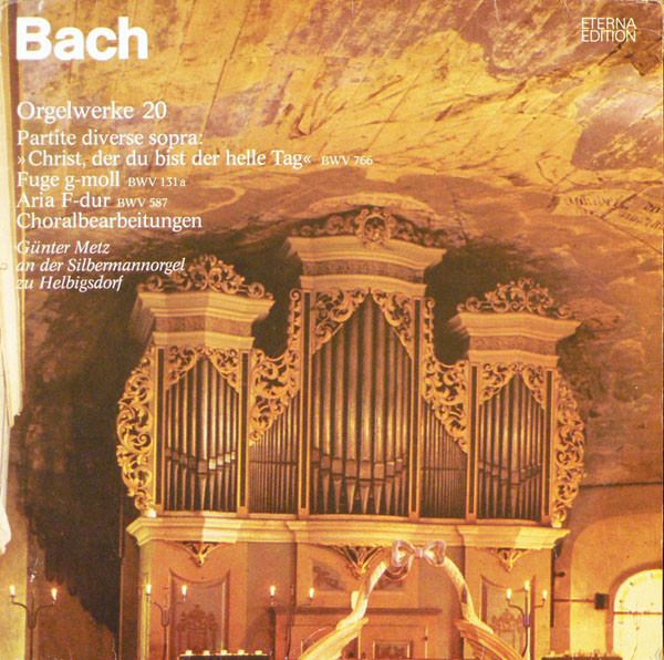 Bild Bach* - Günter Metz - Orgelwerke 20 (LP, RP) Schallplatten Ankauf