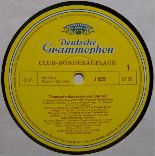 Cover Torelli* / Gabrielli* / Händel* - Adolf Scherbaum / Maurice André - Trompetenkonzerte Des Barock (LP, Club) Schallplatten Ankauf