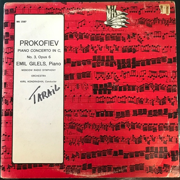 Cover Prokofiev* - Emil Gilels, Moscow Radio Symphony Orchestra* , Conductor Kiril Kondrashin - Piano Concerto In C, No. 3, Opus 6 (LP, Mono) Schallplatten Ankauf